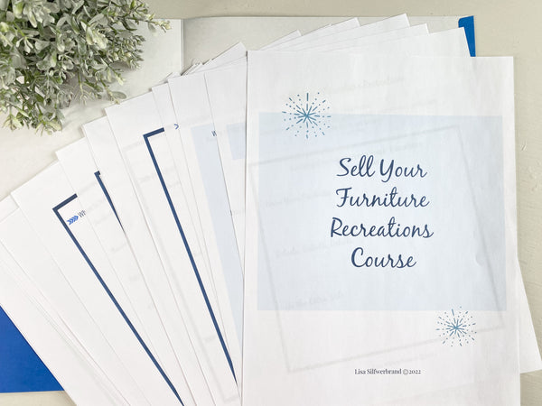 Sell Your Furniture Recreations Course (In-Person Class)