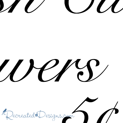 Fresh Cut Flowers 5¢