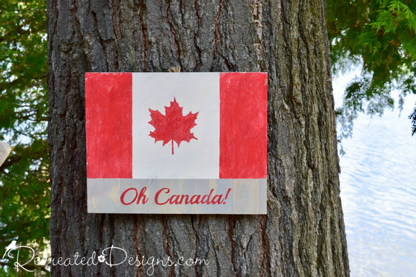 Oh Canada Flag Sign