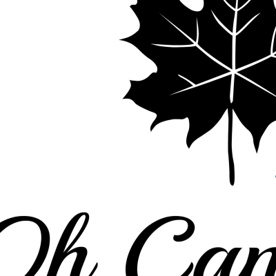 Oh Canada Flag Sign